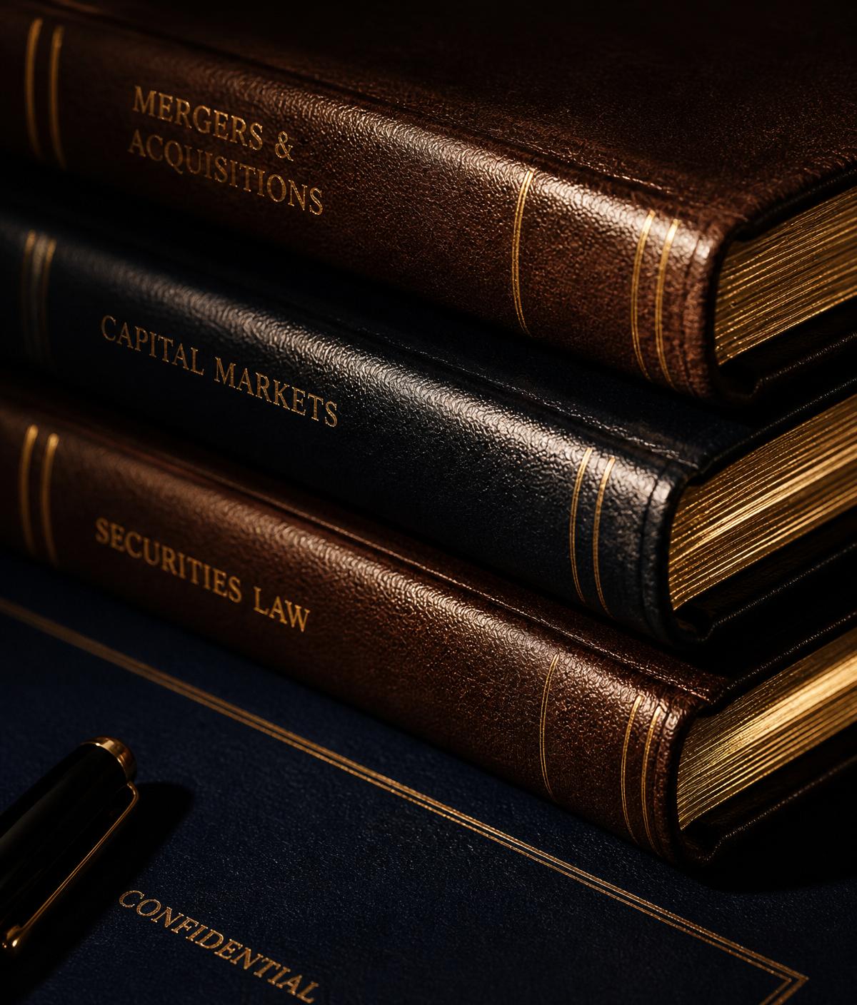 Leather-bound folios with gilt edges